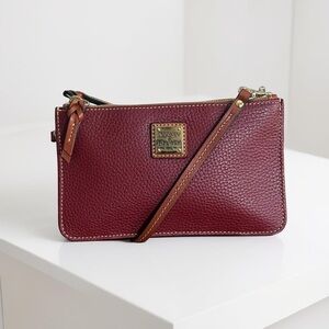 Dooney & Bourke Red Burgundy Leather Crossbody Bag